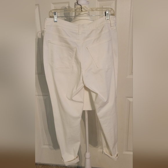 LC Lauren Conrad High Rise Skinny Ankle Jeans 12 White NWOT - Picture 3 of 4